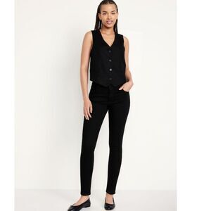 Women's Black Old Navy Rockstar Super Skinny Jeans Size 6 Short - NWT